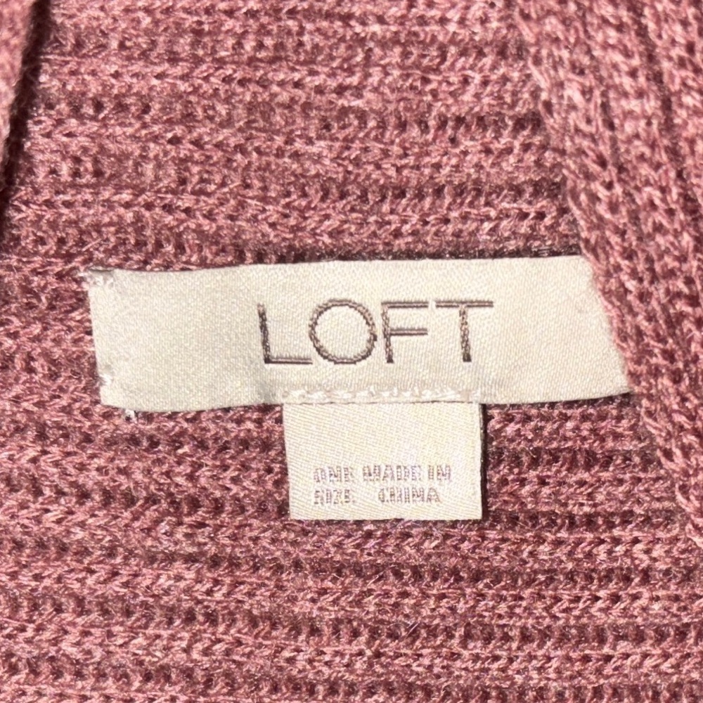 LOFT Mauve Open-Front Poncho - Picture 2 of 5